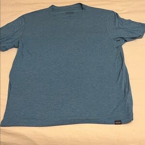 Patagonia Capilene  Cool Trail Men”s Blue T-Shirt Size L